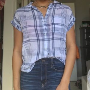 American Eagle Plaid Button Down